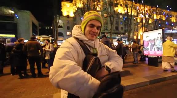 New Year Harinama (Dec 31, 2012) in Kiev, Ukraine