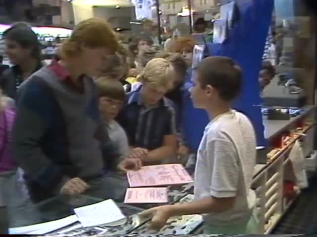 Prahlada at Record Shop Signing his Album from Chanel Nine News
