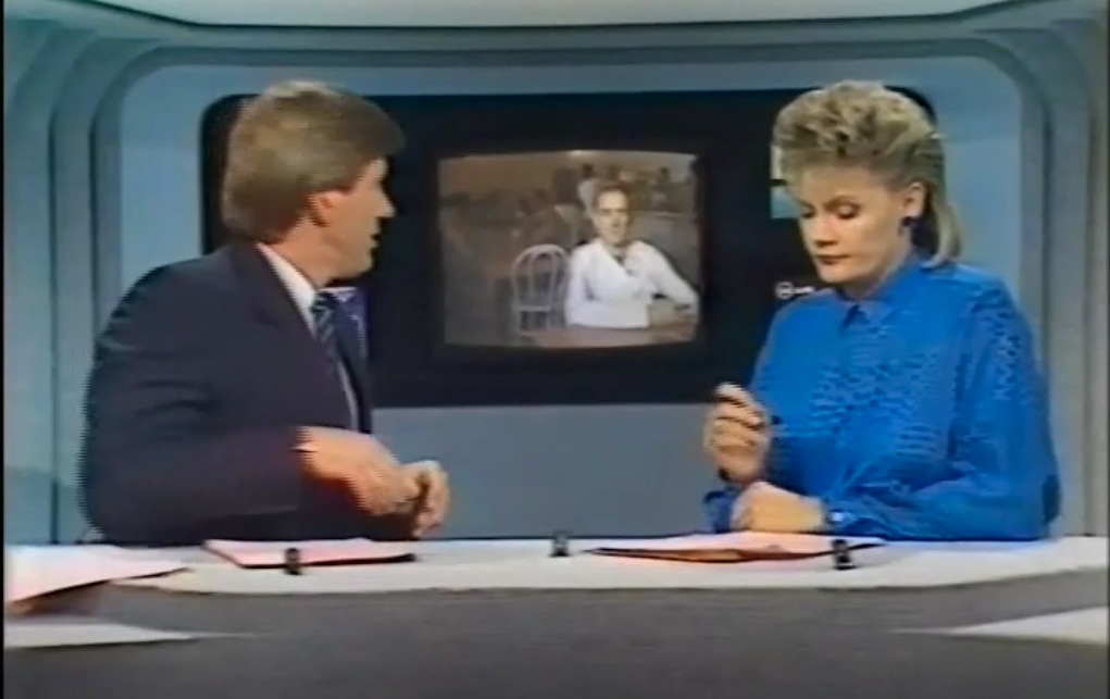 Kings Cross Food For Life Channel 10 News 1985 - With live eye camera