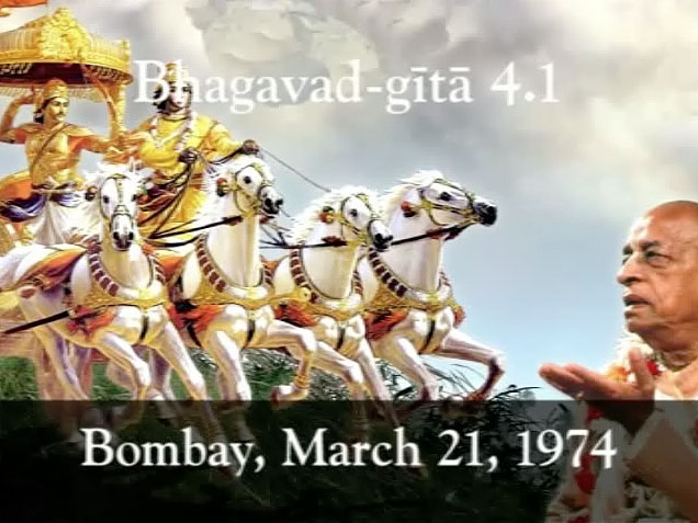 Prabhupada Class on Science of God -- Bhagavad-gita 4.1 -- Bombay Mar 21, 1974