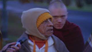 Morning Walk, Srila Prabhupada, Melbourne, Austraila 1974