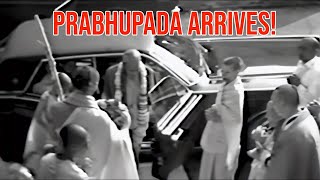 Srila Prabhupada Arriving at Pittsburg ISKCON Temple 1970s