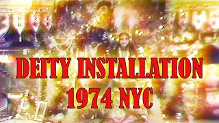 1974 NYC Deity Installation and Gaura Aroti -- Deity Installation at Radha Govinda Temple New York