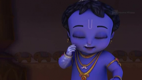 Little krishna animated animation 3d witch trap