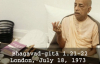 Prabhupada Class on Bhagavad-gita 1.21-22 -- London July 18, 1973