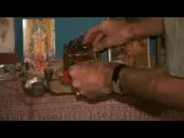 Giri Govardhana Bathes in the Yamuna