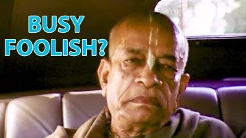 Srila Prabhupada Riding in a Car