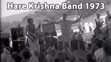 Hare Krshna Rock Band at Prabhupada Vyasapuja - New Vrindavan 1973