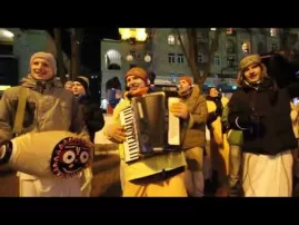 New Year Harinama (Dec 31, 2012) in Kiev, Ukraine