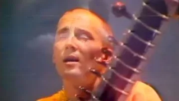Dhrstadyumna Swami With Sitar on This Day Tonight Brisbane Australia 1982
