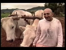 Bullock Man with Oliva Newton-John - Television Program on New Govardhan Farm Cow Protection in Australia