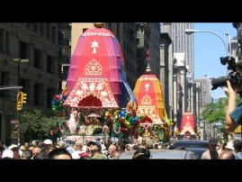 New York Ratha Yatra 2005 -- Krishna Youth Bus Tour