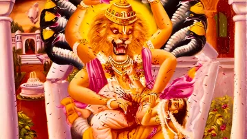 Lord Nrsimhadeva Play New Govardhana, Australia May 1991