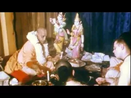 Prabhupada Installs Sri Sri Radha-London-Isvara at Bury Place 1969