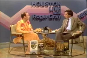 Houston Live interviewsing Tamal Krishna Maharaja on Hare Krishnas 1980s