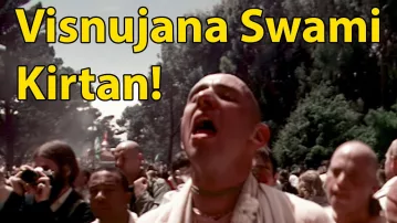 Visnujana Swami Kirtan at Rathayatra Festival -- San Francisco 1974 -- 1080p HD
